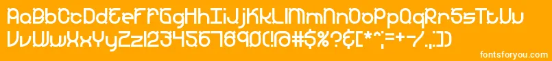 YearendBrk Font – White Fonts on Orange Background