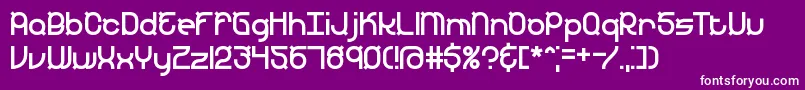 YearendBrk Font – White Fonts on Purple Background