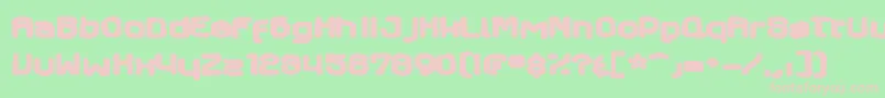 Axaxaxink Font – Pink Fonts on Green Background