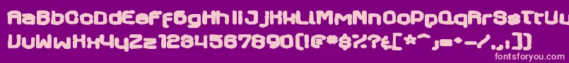 Axaxaxink Font – Pink Fonts on Purple Background
