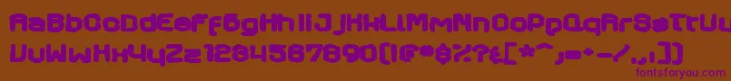 Axaxaxink Font – Purple Fonts on Brown Background
