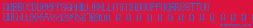 SmgLawangSewu Font – Blue Fonts on Red Background