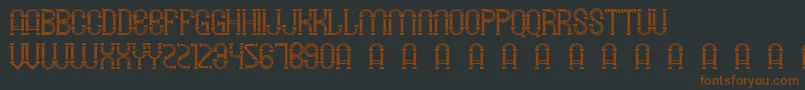 SmgLawangSewu Font – Brown Fonts on Black Background