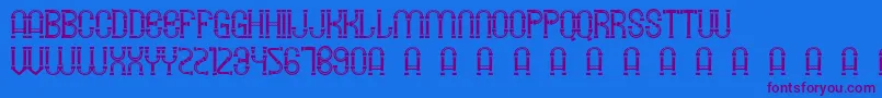 SmgLawangSewu Font – Purple Fonts on Blue Background