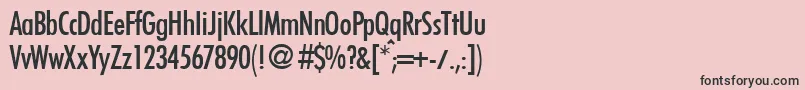 Шрифт FunctioncondtwomediumRegular – чёрные шрифты на розовом фоне