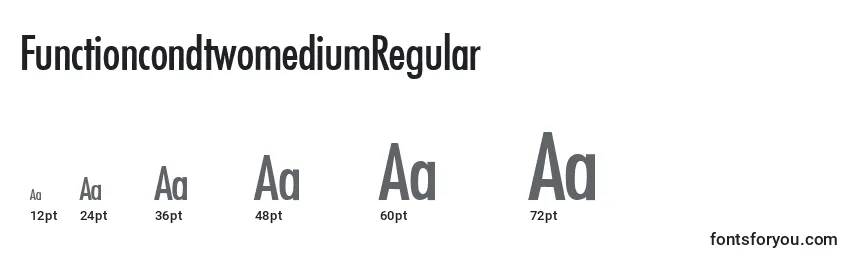 FunctioncondtwomediumRegular Font Sizes