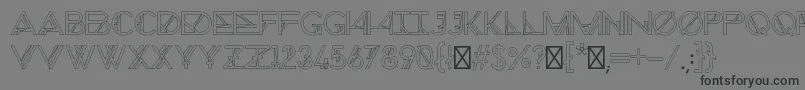 ChronicCosmos Font – Black Fonts on Gray Background