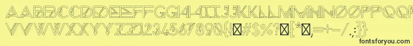 ChronicCosmos Font – Black Fonts on Yellow Background