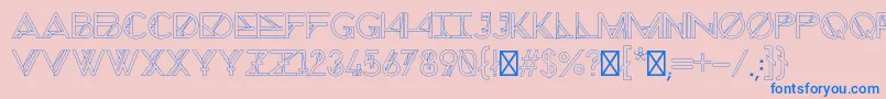 ChronicCosmos Font – Blue Fonts on Pink Background