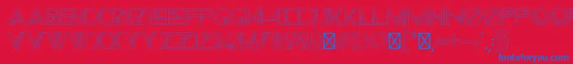 ChronicCosmos Font – Blue Fonts on Red Background
