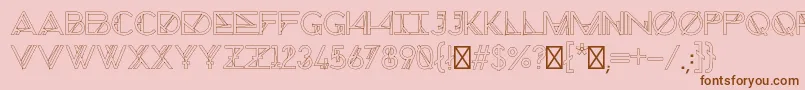 ChronicCosmos Font – Brown Fonts on Pink Background