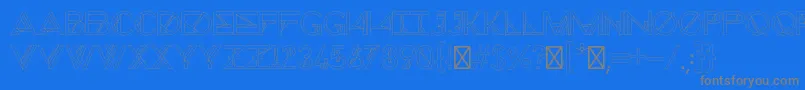 ChronicCosmos Font – Gray Fonts on Blue Background