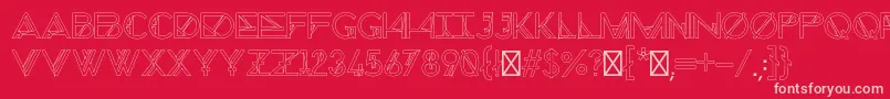 ChronicCosmos Font – Pink Fonts on Red Background