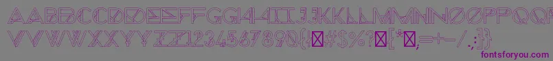 ChronicCosmos Font – Purple Fonts on Gray Background
