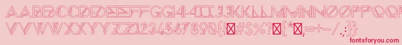 ChronicCosmos Font – Red Fonts on Pink Background