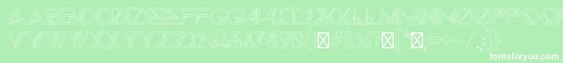 ChronicCosmos Font – White Fonts on Green Background