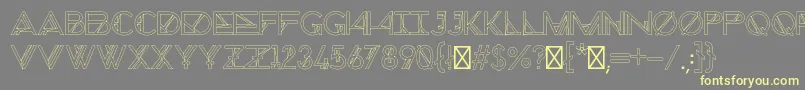 ChronicCosmos Font – Yellow Fonts on Gray Background