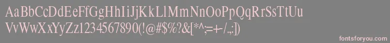 Limescondensed Font – Pink Fonts on Gray Background
