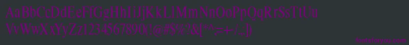 Limescondensed Font – Purple Fonts on Black Background