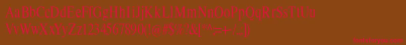 Limescondensed Font – Red Fonts on Brown Background