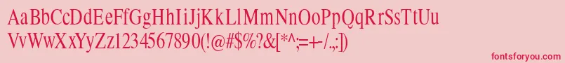 Limescondensed Font – Red Fonts on Pink Background