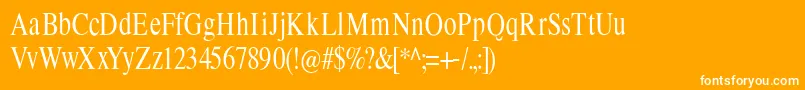 Шрифт Limescondensed – белые шрифты на оранжевом фоне