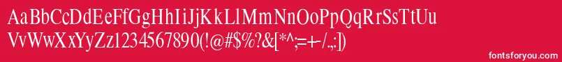Limescondensed Font – White Fonts on Red Background
