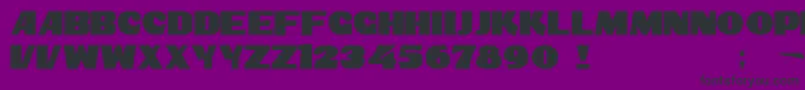 Ft25 Font – Black Fonts on Purple Background