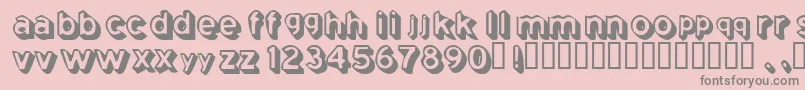 Comingsoon Font – Gray Fonts on Pink Background