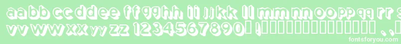 Comingsoon Font – White Fonts on Green Background