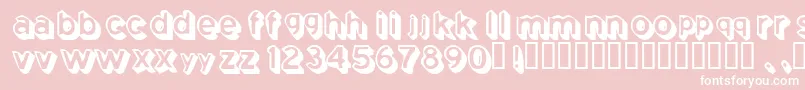 Comingsoon Font – White Fonts on Pink Background