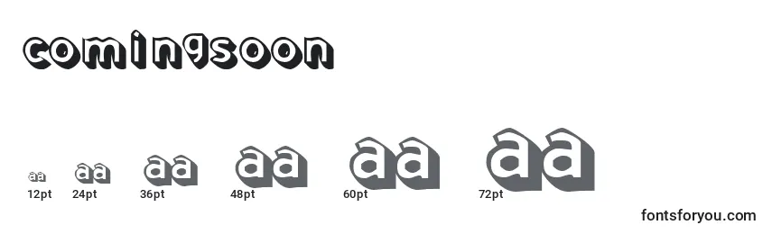 Comingsoon Font Sizes