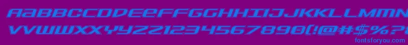 Шрифт Sdfacadital – синие шрифты на фиолетовом фоне