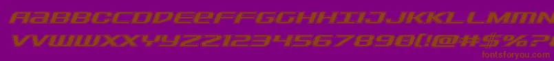 Шрифт Sdfacadital – коричневые шрифты на фиолетовом фоне