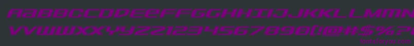 Шрифт Sdfacadital – фиолетовые шрифты на чёрном фоне