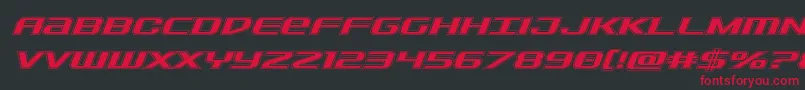 Sdfacadital Font – Red Fonts on Black Background