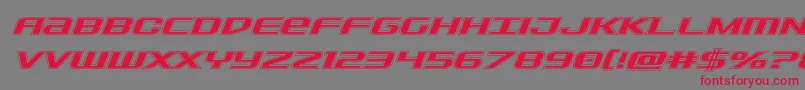 Sdfacadital Font – Red Fonts on Gray Background