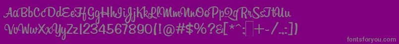 Billabong-Schriftart – Graue Schriften auf violettem Hintergrund