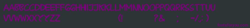 Шрифт BPraharaThTlsnTgn – фиолетовые шрифты на чёрном фоне