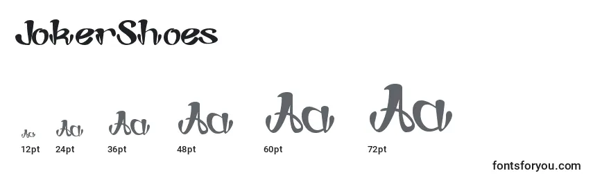 JokerShoes Font Sizes