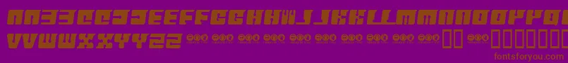 Flopp Font – Brown Fonts on Purple Background