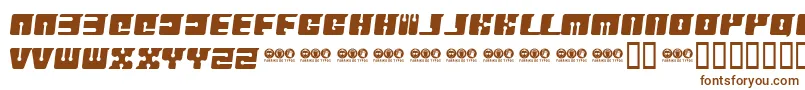 Шрифт Flopp – коричневые шрифты на белом фоне
