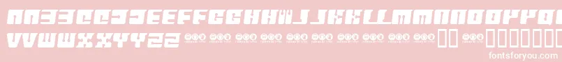 フォントFlopp – ピンクの背景に白い文字