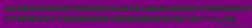 Contourofdutyhalfital Font – Black Fonts on Purple Background