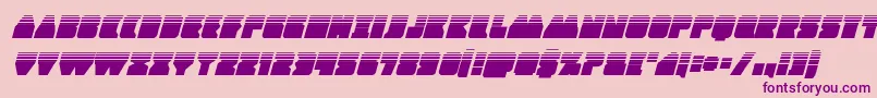Contourofdutyhalfital Font – Purple Fonts on Pink Background