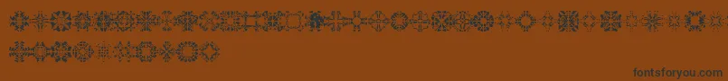 Abracadabra1 Font – Black Fonts on Brown Background