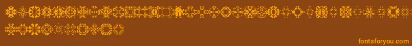 Abracadabra1 Font – Orange Fonts on Brown Background
