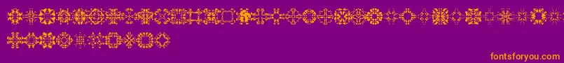 Abracadabra1 Font – Orange Fonts on Purple Background