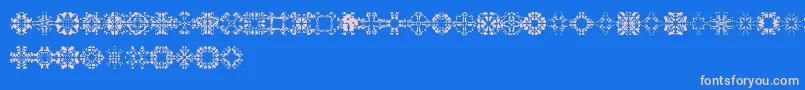 Abracadabra1 Font – Pink Fonts on Blue Background