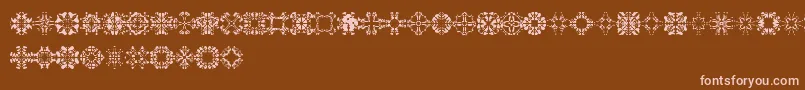 Abracadabra1 Font – Pink Fonts on Brown Background
